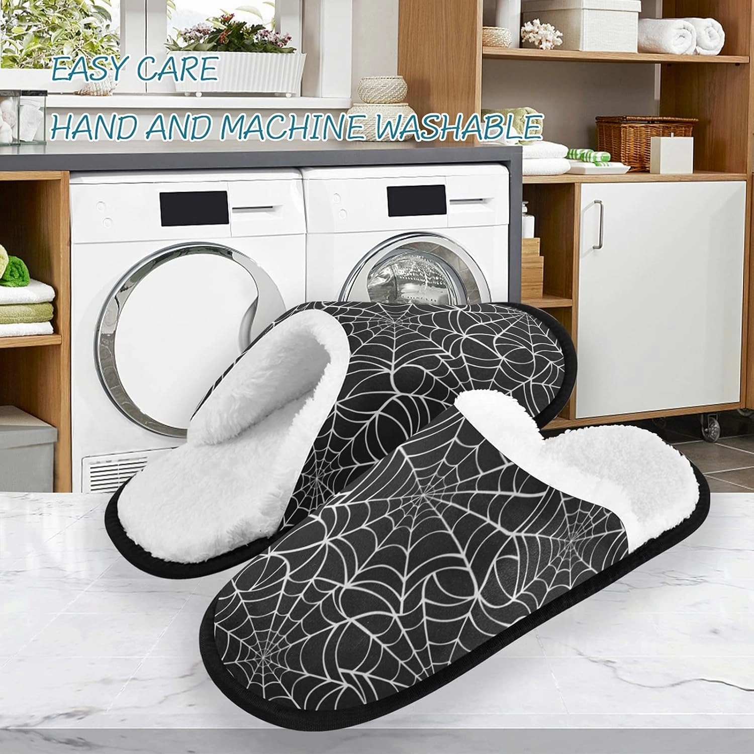 Slippers Soft Non-Slip Indoor House Slippers Home Shoes For Bedroom Hotel Travel Spa