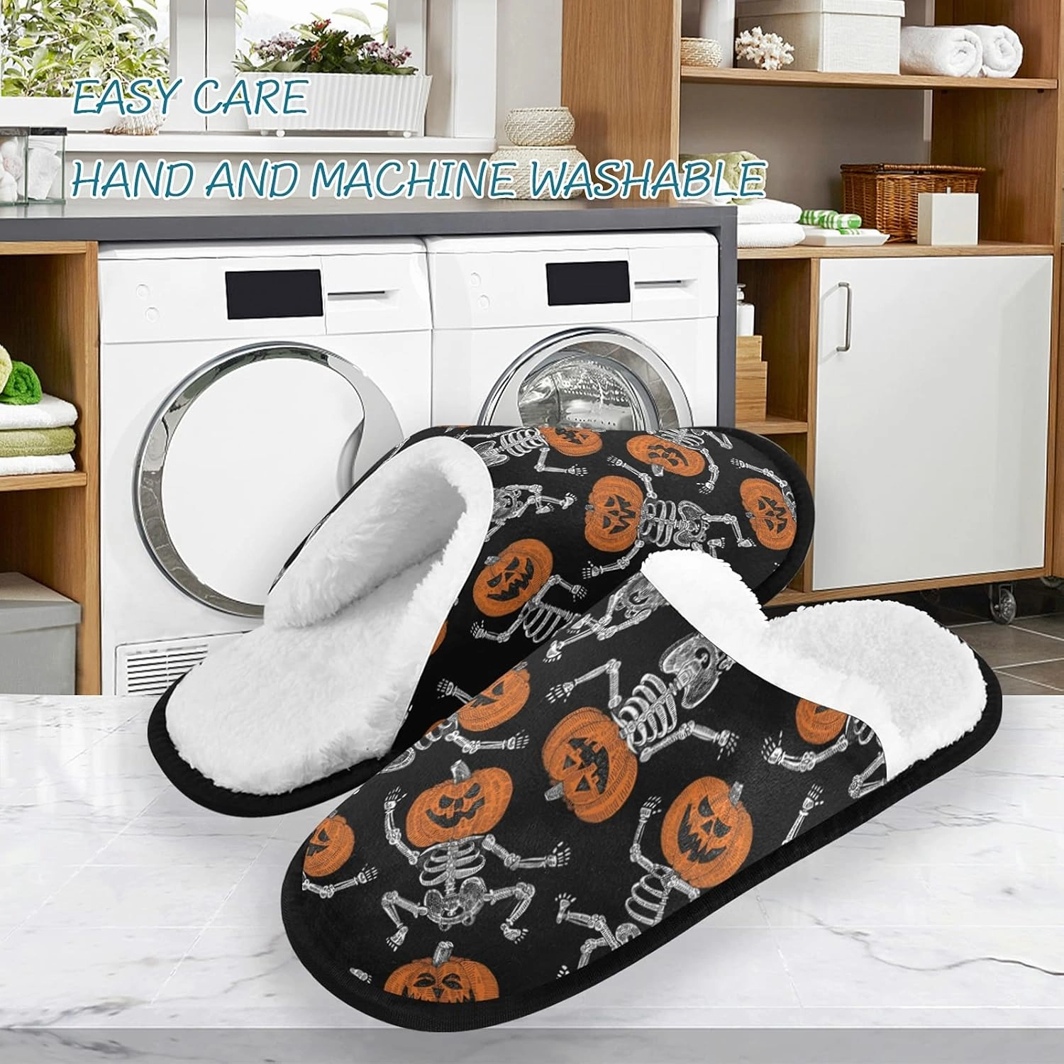 Slippers Soft Non-Slip Indoor House Slippers Home Shoes For Bedroom Hotel Travel Spa