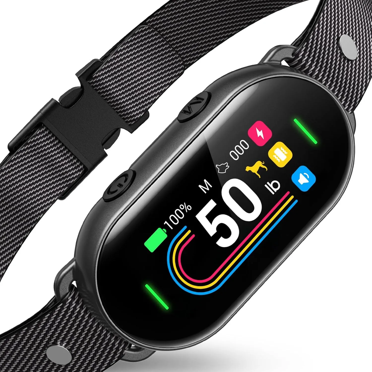 Smart Dog Bark Collar - for Small Medium Large Dogs, Anti Barking Collar for Small Dogs 5-15lbs, Large Dog 50-100lbs, with Beep Vibration and Adjustable Safety Shock, 8 Sensitivity Levels, Black