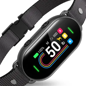 Smart Dog Bark Collar - for Small Medium Large Dogs, Anti Barking Collar for Small Dogs 5-15lbs, Large Dog 50-100lbs, with Beep Vibration and Adjustable Safety Shock, 8 Sensitivity Levels, Black