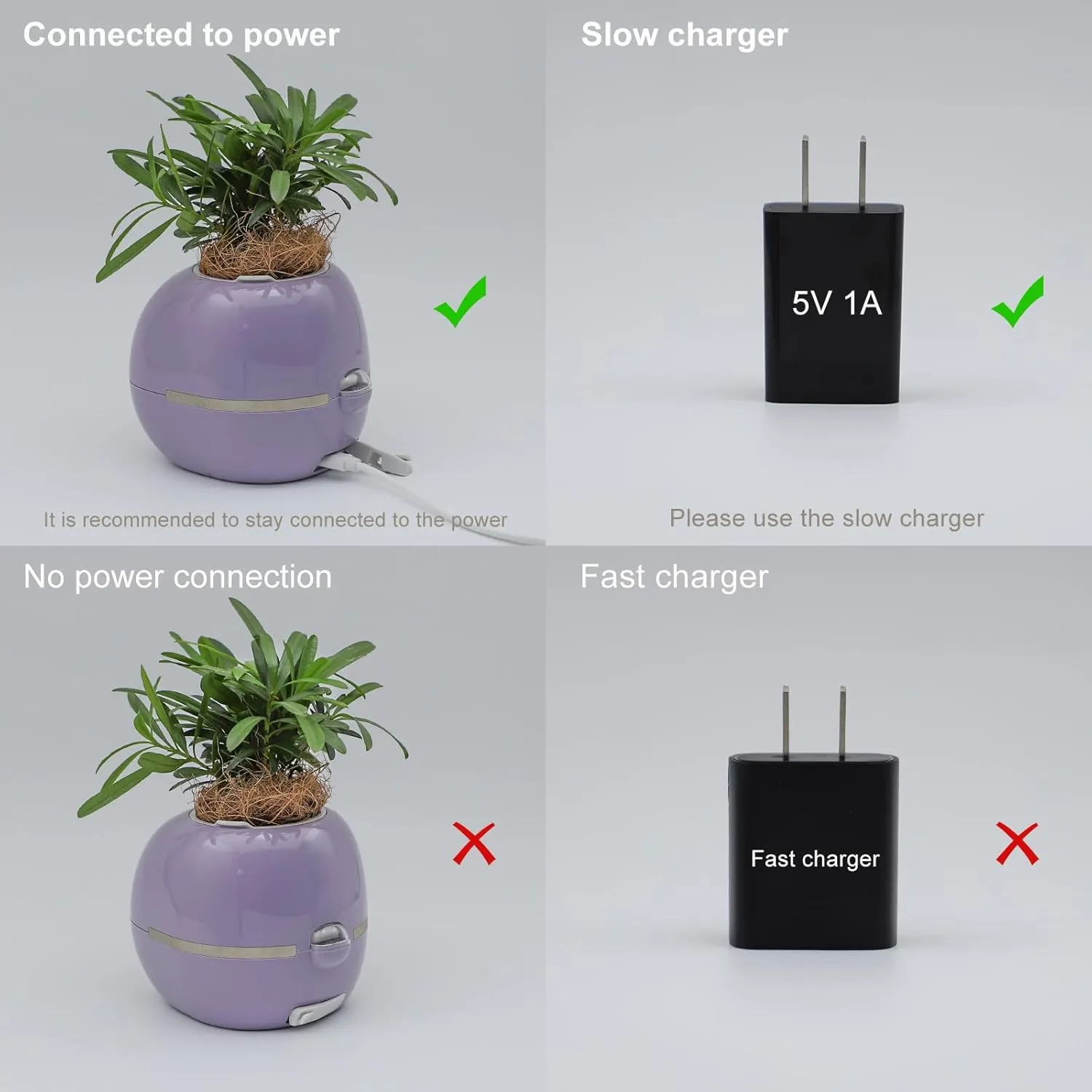Smart Flowerpots,Smart Pet Planter,Ai Planter,Intelligent Flowerpots,Multiple Expressions,7 Smart Sensors, and Ai Chips Make Raising Plants Easy and Fun for Living Room,Plant-Free(Green)