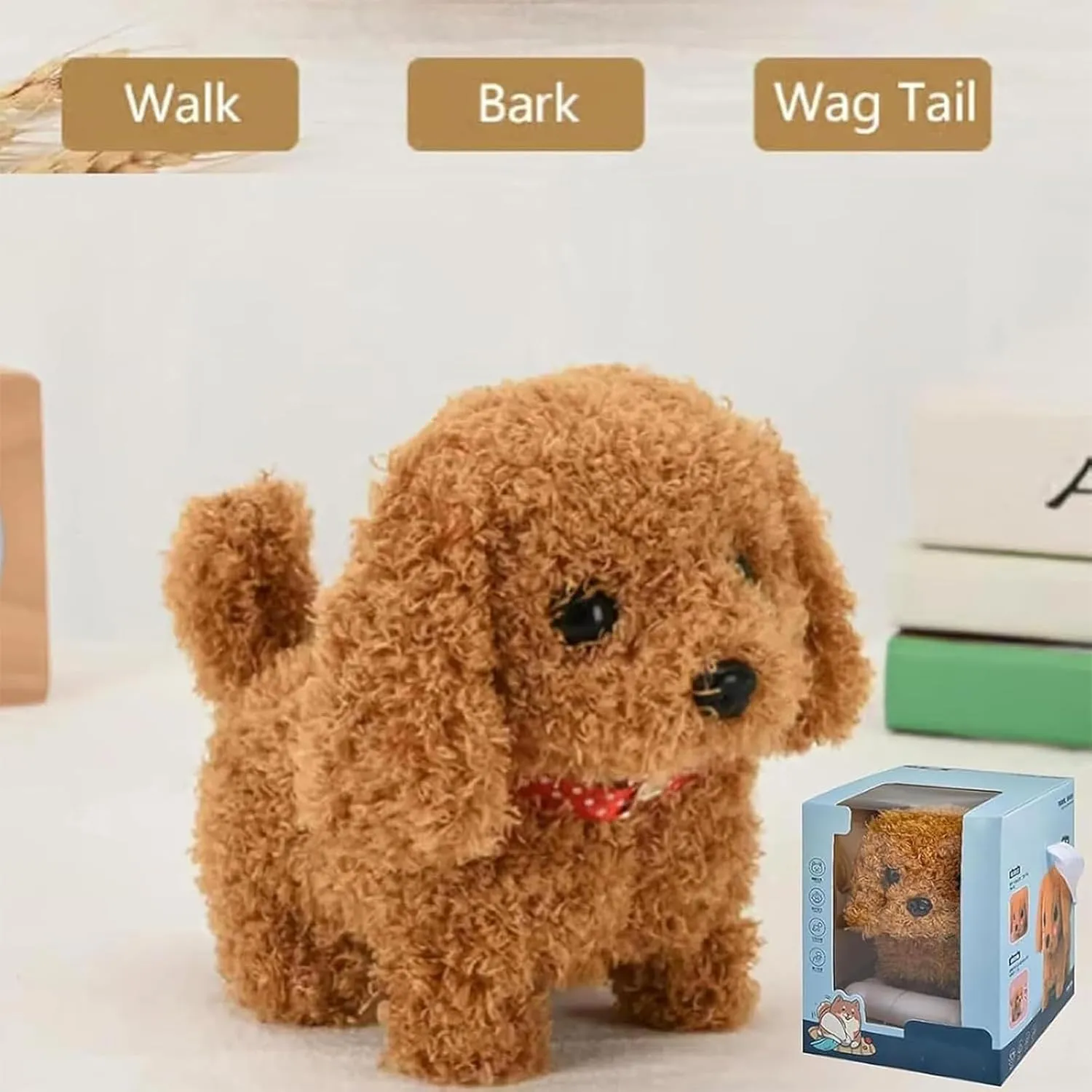 Smart Robot Dog - Robot Puppy, Robot Dog That Acts Like A Real Dog, My Realistic Robot Puppy, Interactive Pet - Walking, Barking, Tail Wagging (2Pcs/b)