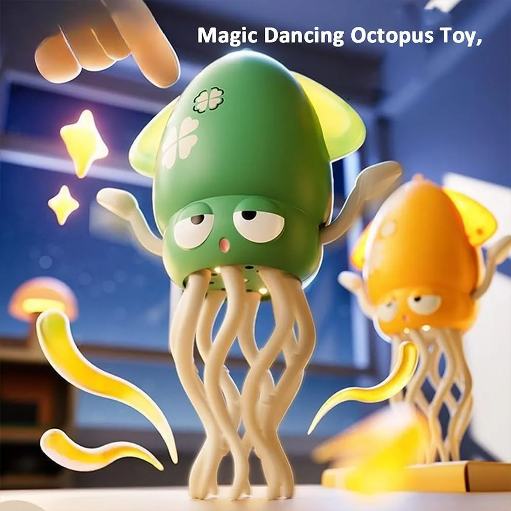 Smart Tentacle Explorer, Electric Dancing Octopus Toy, Automatic Playful Wiggly Wonder Octopus, Magical Crawling Moving Squid with LED Lights & Music, Smart Interactive Magic Mover(Pink)