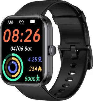 Smart Watch (Answer/Make Call) for Women Men, Fitness Tracker with Heart Rate, Blood Oxygen, Sleep Tracker, IP68 Waterproof Fitness Watch Step Calorie Counter Pedometer Compatible iPhone & Android