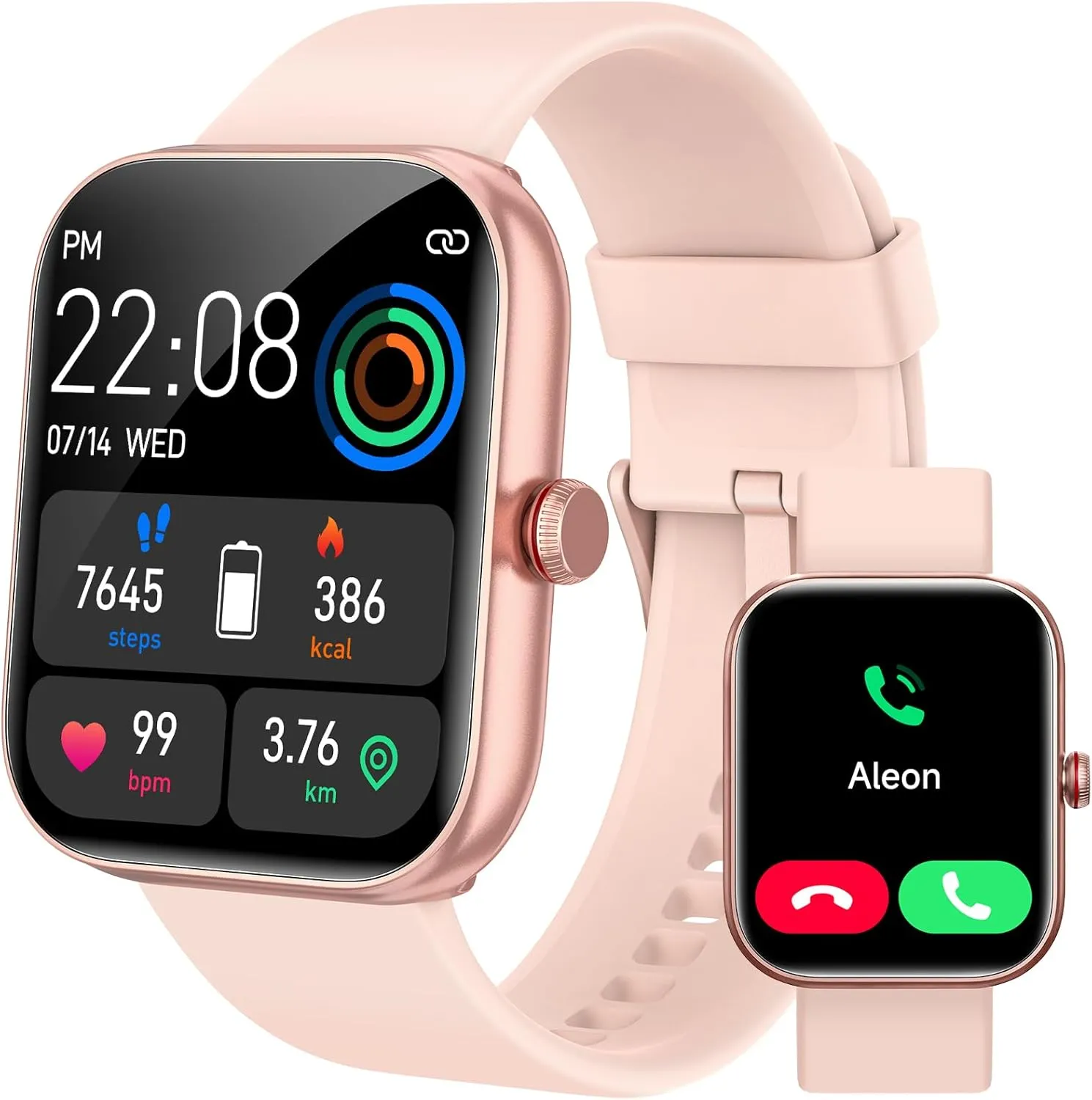 Smart Watch for Women, Smartwatch for iPhone & Android Bluetooth (Answer/Call) Built-in Alexa, 1.91" HD Fitness Tracker with 105  Sport Modes, IP68 Waterproof, Sleep/Heart Rate/SpO2/Stress Monitor