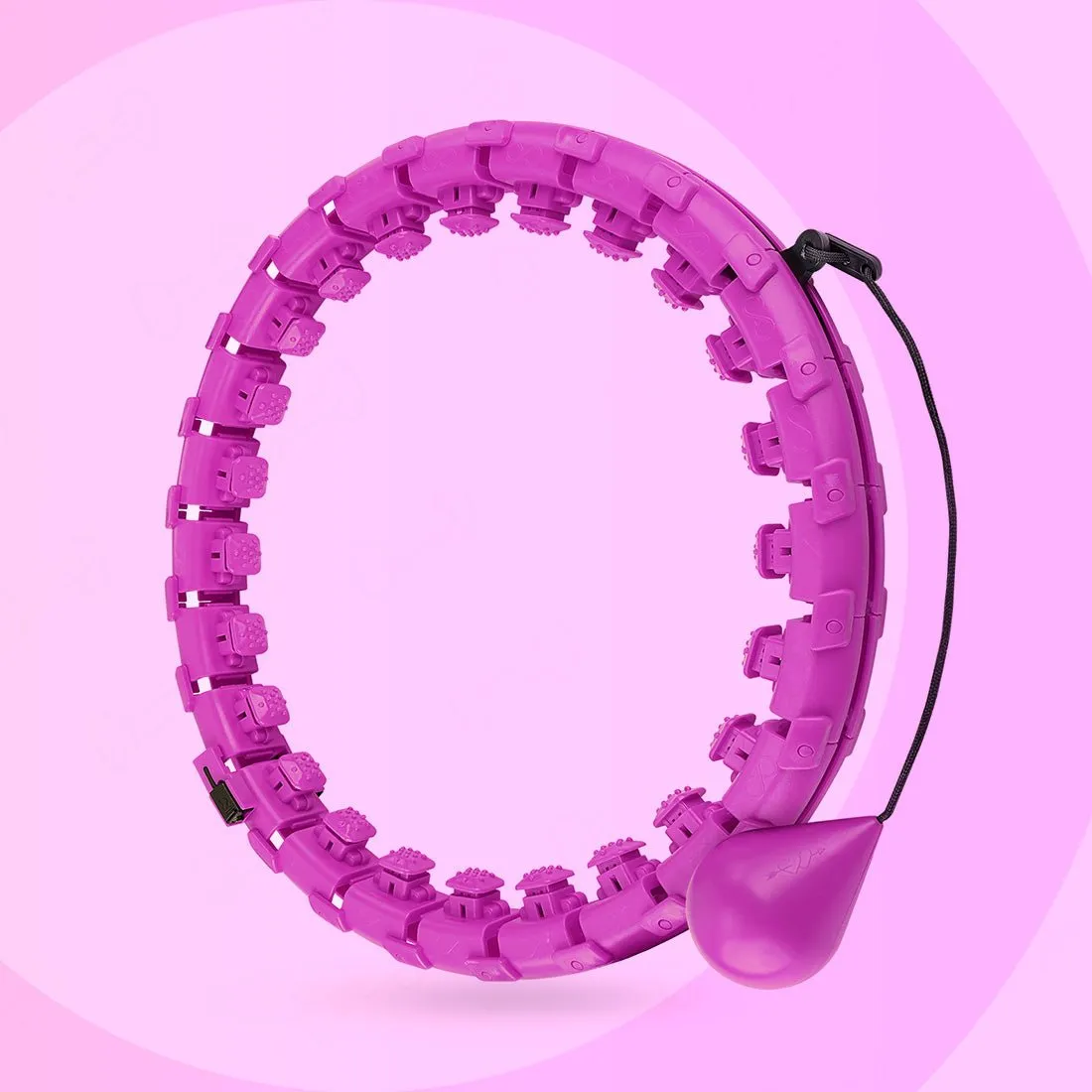 Smart Weighted Fit Hoop - 2 in 1 Fitness Massage Great for Adults and Beginners