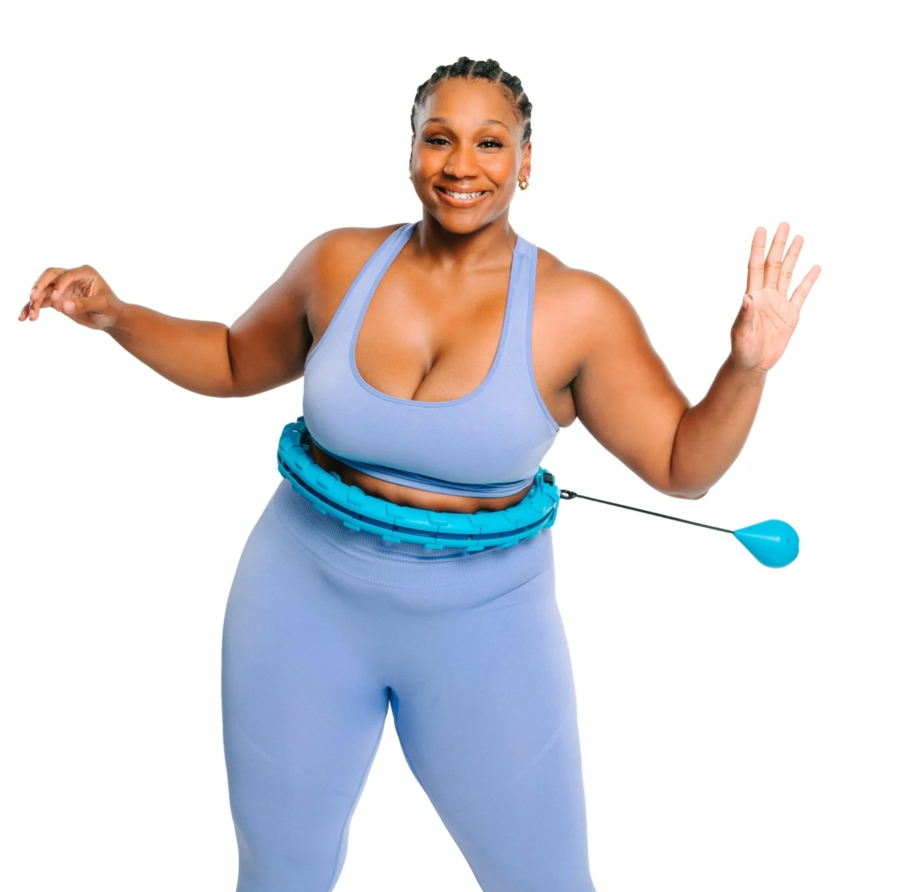 Smart Weighted Fit Hoop - 2 in 1 Fitness Massage Great for Adults and Beginners