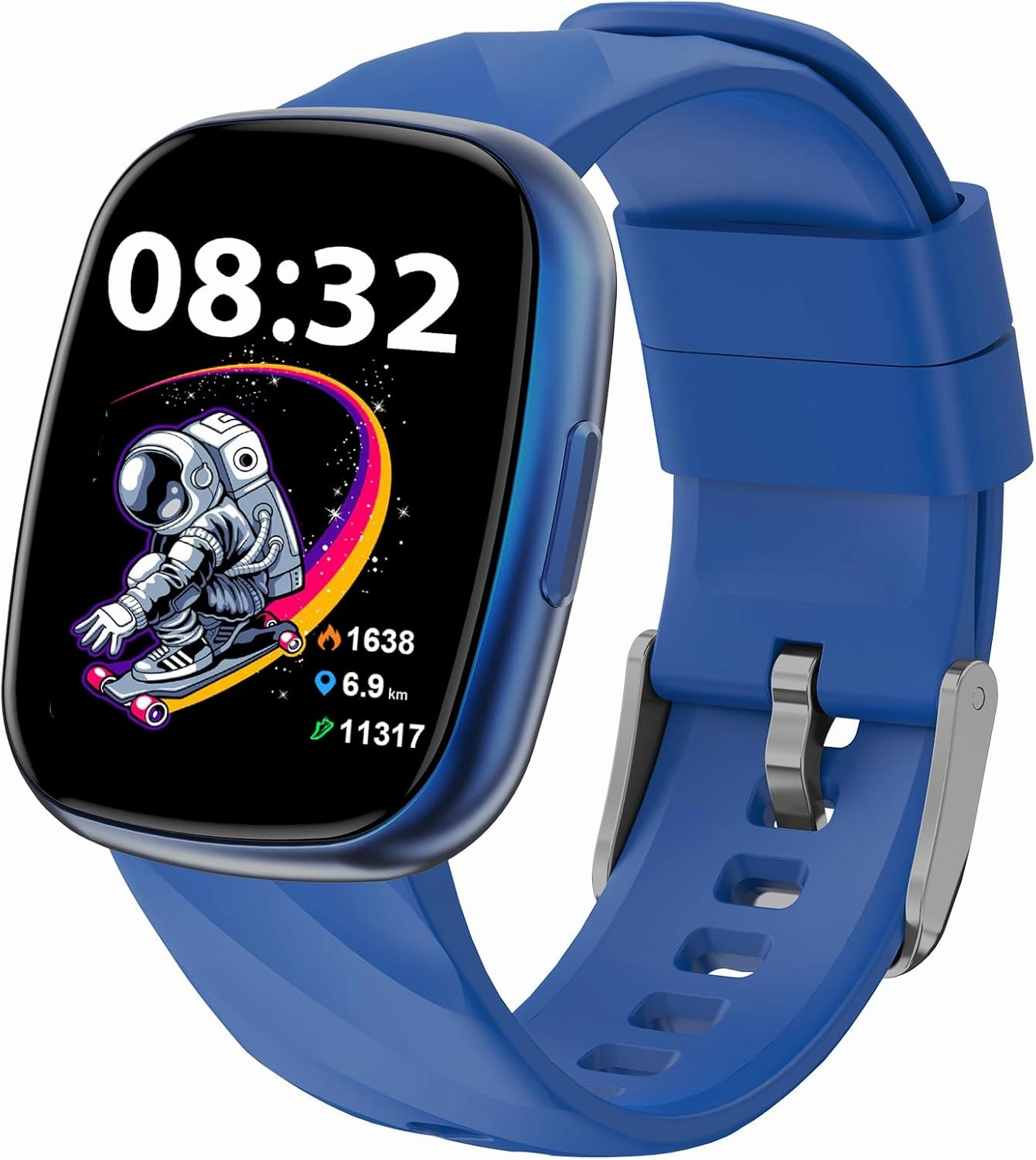 Smart Watch for Kids, Fitness Tracker with Pedometer, 100  Sport Modes, Heart Rate, Sleep Monitor, Spo2, Calorie Step Counter, Fitness Watch 1.75"HD, Birthday Gifts for Girls Boys Teens 5-16 Blue