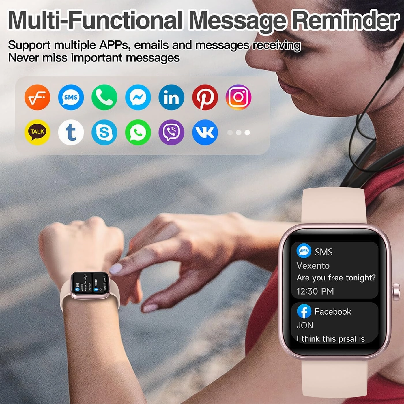 Smart Watch for Men Women with Bluetooth Call,Alexa Built-in Smartwatch,1.83"DIY Dial Fitness Watch with Sleep Heart Rate SpO2 Monitor,100  Sport Mode,IP68 Waterproof Watch Compatible with Android iOS