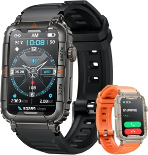 Smartwatch for Men Fitness Tracker Watch: Smart Watch with Answer/Make Call Heart Rate Blood Pressure Sleep Monitor Step Counter 100  Sports Modes Waterproof 1.57" Activity Trackers for Android iOS