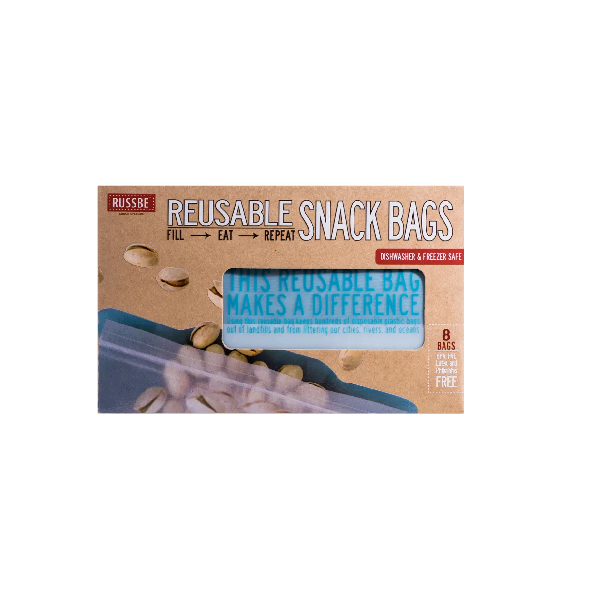 Snack Bags - 8 Pack