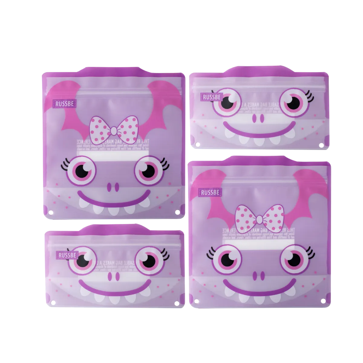 Snack/Sandwich Bags Set of 4 - Kids
