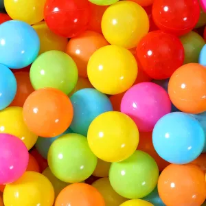 Soft Plastic Ball Pit Balls, 100 200 500pcs Plastic Toy Balls for Kids, Crush Proof Stress Balls for Baby Toddler Birthday Party, Ball Pits Play Tent, Baby Pool Water Toys, Party Decoration