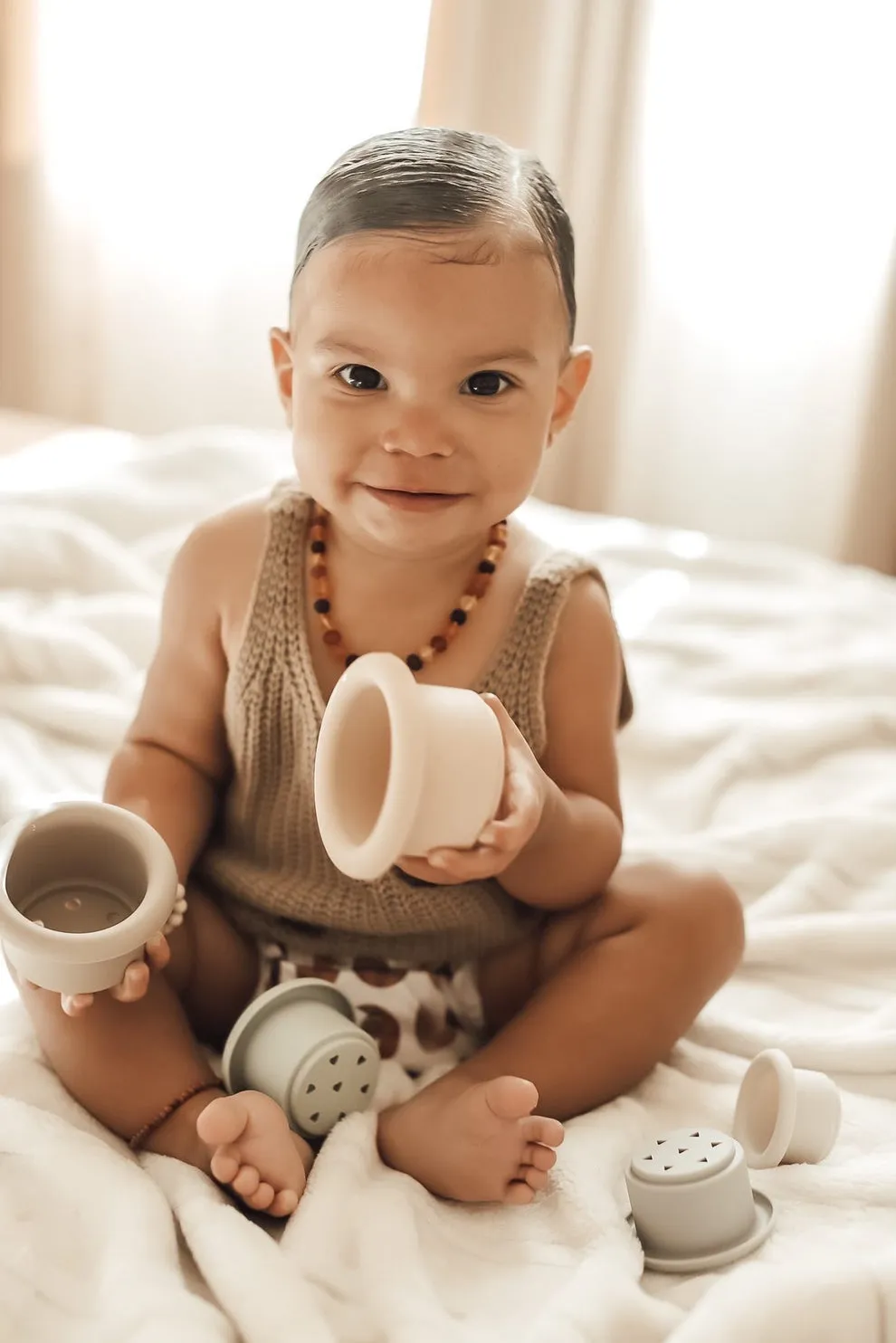 Soft Silicone Stacking Cups