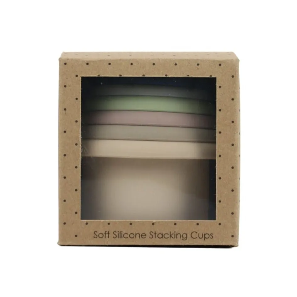 Soft Silicone Stacking Cups