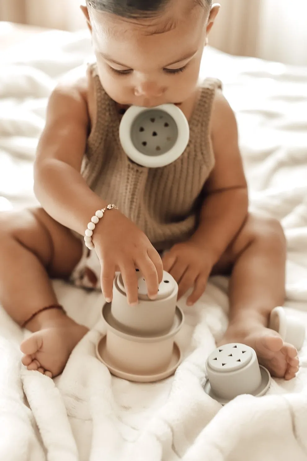 Soft Silicone Stacking Cups