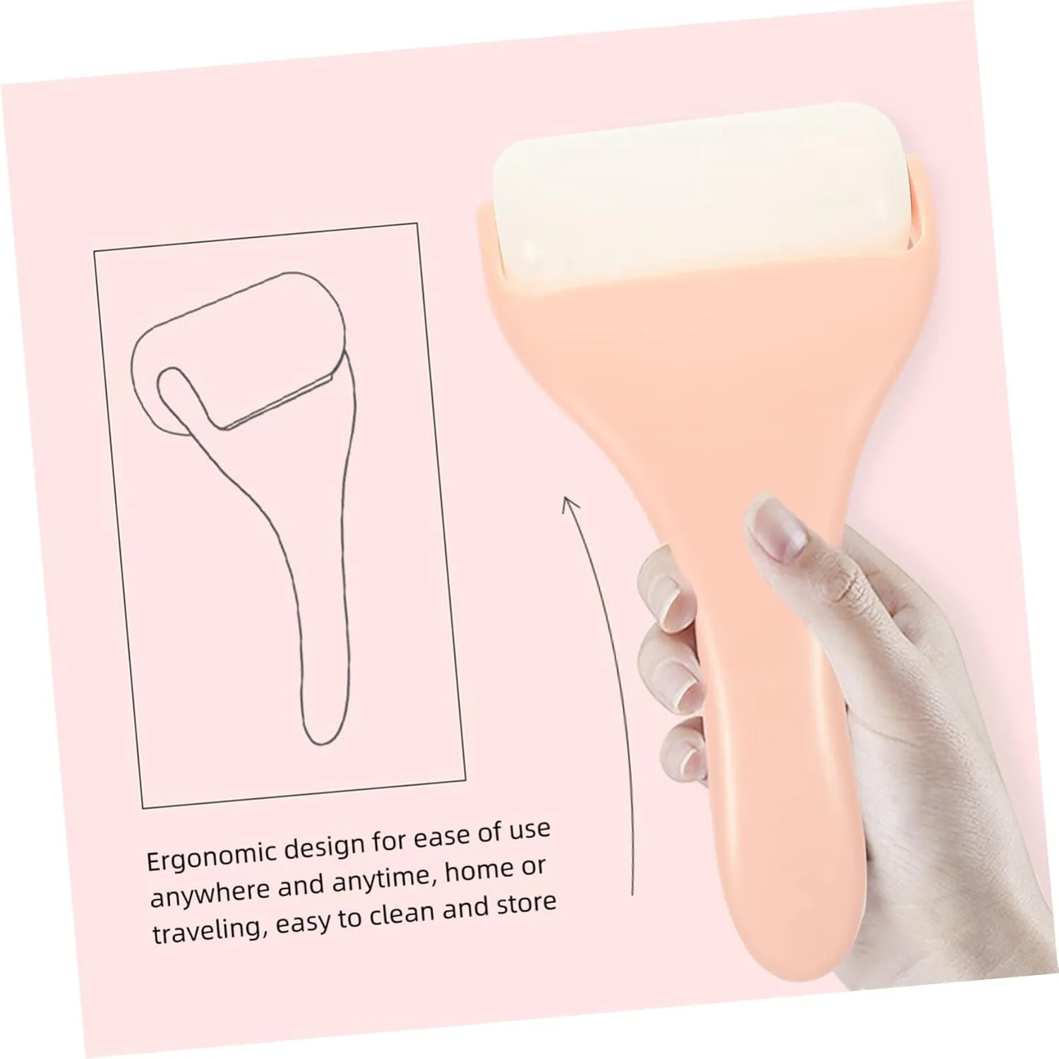 SOIMISS Face Eye Massage Roller Facial Massaging Tool for Puffiness Relief Dark Reduction and Smoothing Lightweight and Portable Skin Care Device for Easy Use