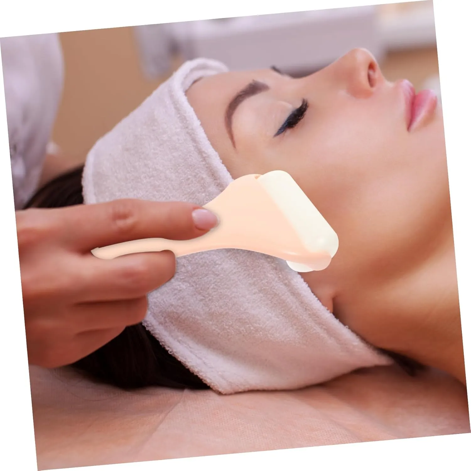 SOIMISS Face Eye Massage Roller Facial Massaging Tool for Puffiness Relief Dark Reduction and Smoothing Lightweight and Portable Skin Care Device for Easy Use