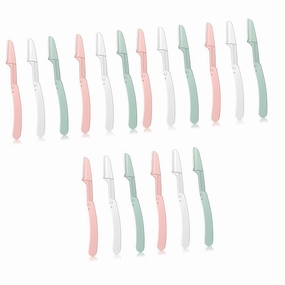 SOIMISS 3sets Portable Eyebrow Trimmer for Women Precision Razor Makeup Tool Non-slip Grip 6pcs*3