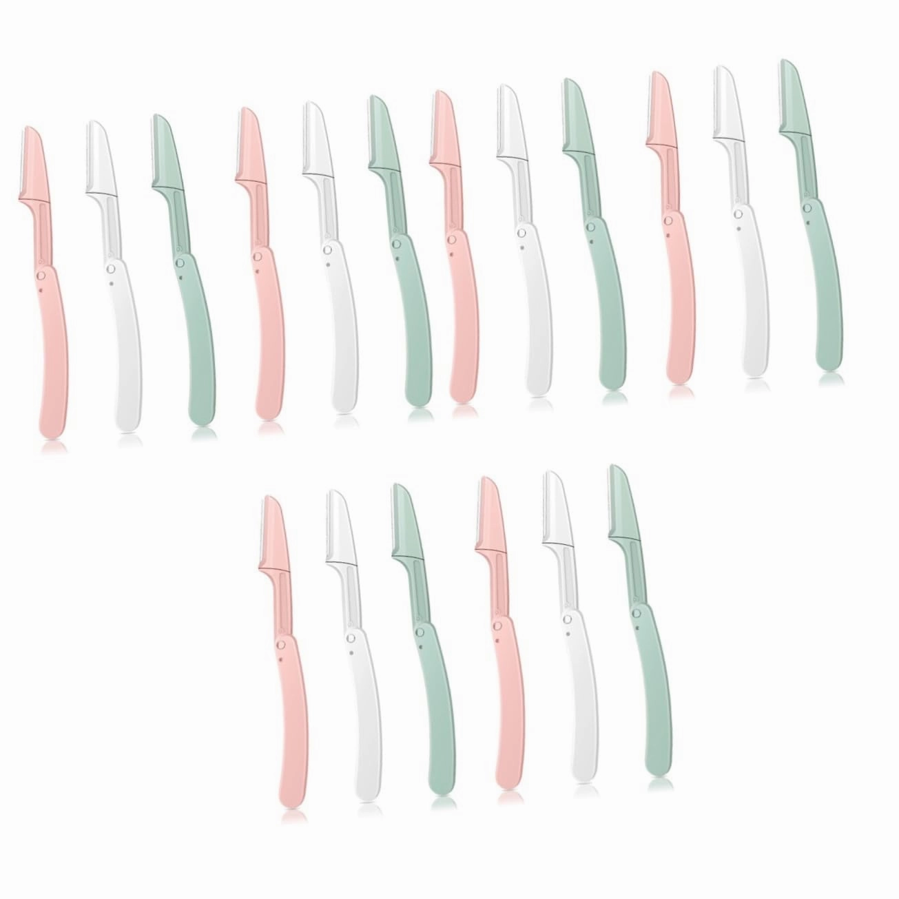 SOIMISS 3sets Portable Eyebrow Trimmer for Women Precision Razor Makeup Tool Non-slip Grip 6pcs*3