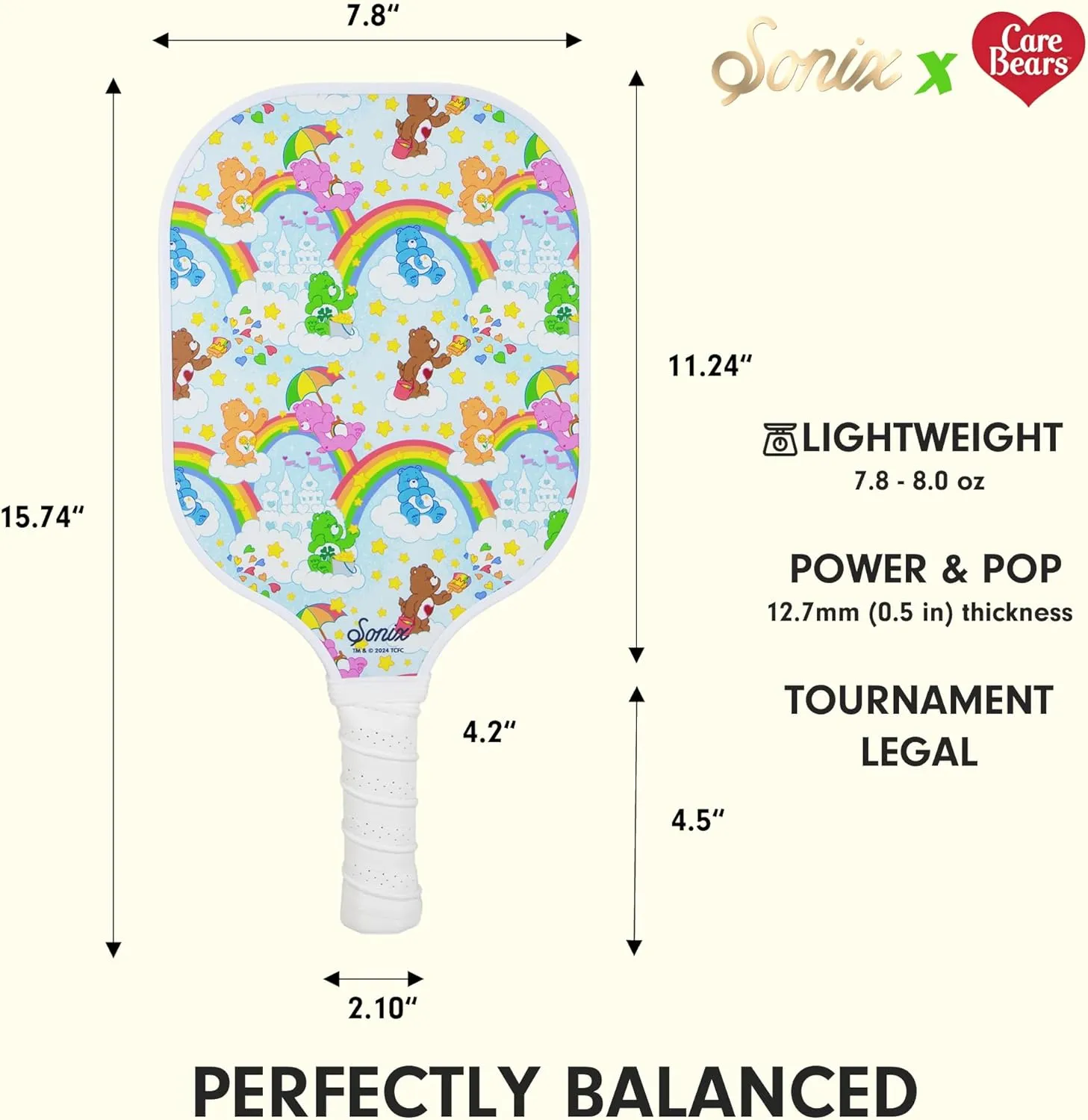 Sonix | USAPA Approved | Premium Pickleball Paddle | Fiberglass Surface, Non-Slip Cushion Grip | Single Pickle Ball Racket