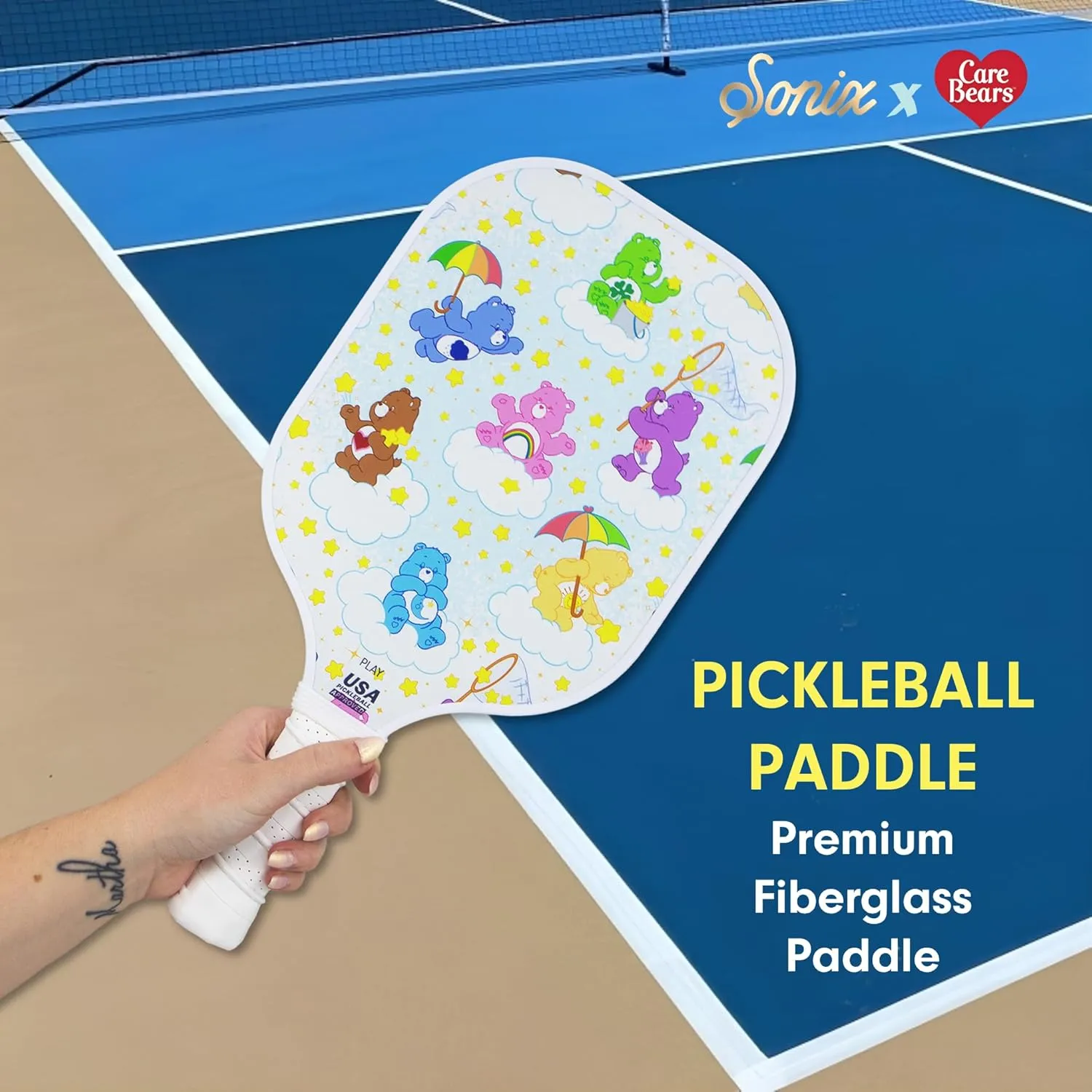 Sonix | USAPA Approved | Premium Pickleball Paddle | Fiberglass Surface, Non-Slip Cushion Grip | Single Pickle Ball Racket