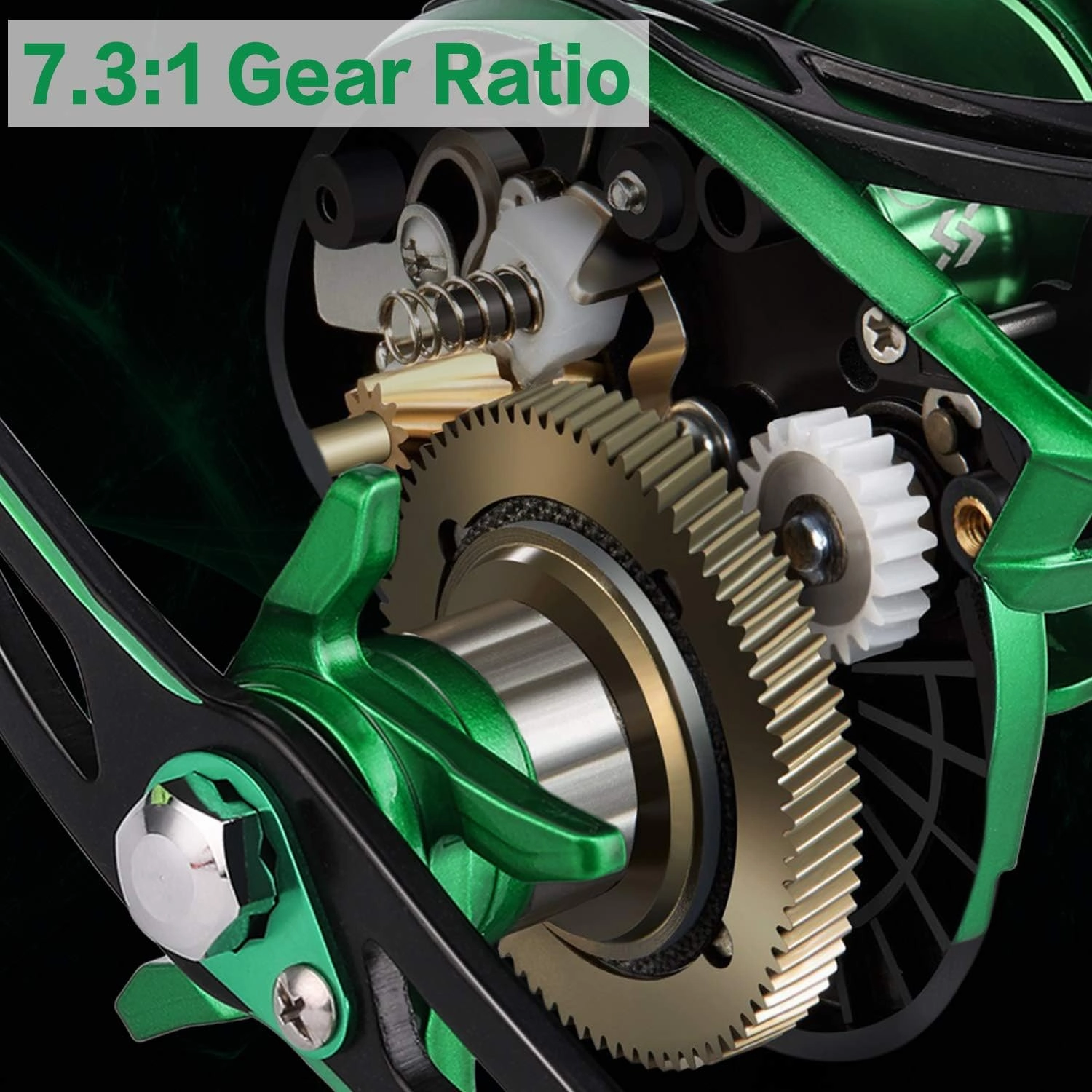 Sougayilang Baitcasting Reels - Colorful Fishing Reel, 8.0:1/7.3:1 Gear Ratios, 9 1 BB, Magnetic Braking System