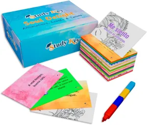 Soul Delight English-Spanish Flash Cards - Affirmations, Laughs, and Tongue Twisters Flash Cards to Learn Spanish for Ages 15 and Up- Study Key