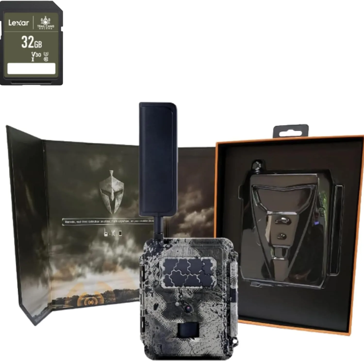 Spartan Camera Gocam 4G LTE Trail Camera, Free Roaming, Remotely Update Settings, HD Video, Photo, Blackout Flash, Hunting, Security, Surveillance   32GB SD Card (Spartan Multi-Carrier)