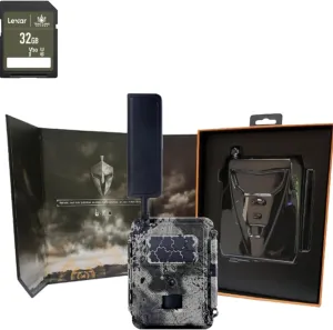 Spartan Camera Gocam 4G LTE Trail Camera, Free Roaming, Remotely Update Settings, HD Video, Photo, Blackout Flash, Hunting, Security, Surveillance   32GB SD Card (Spartan Multi-Carrier)