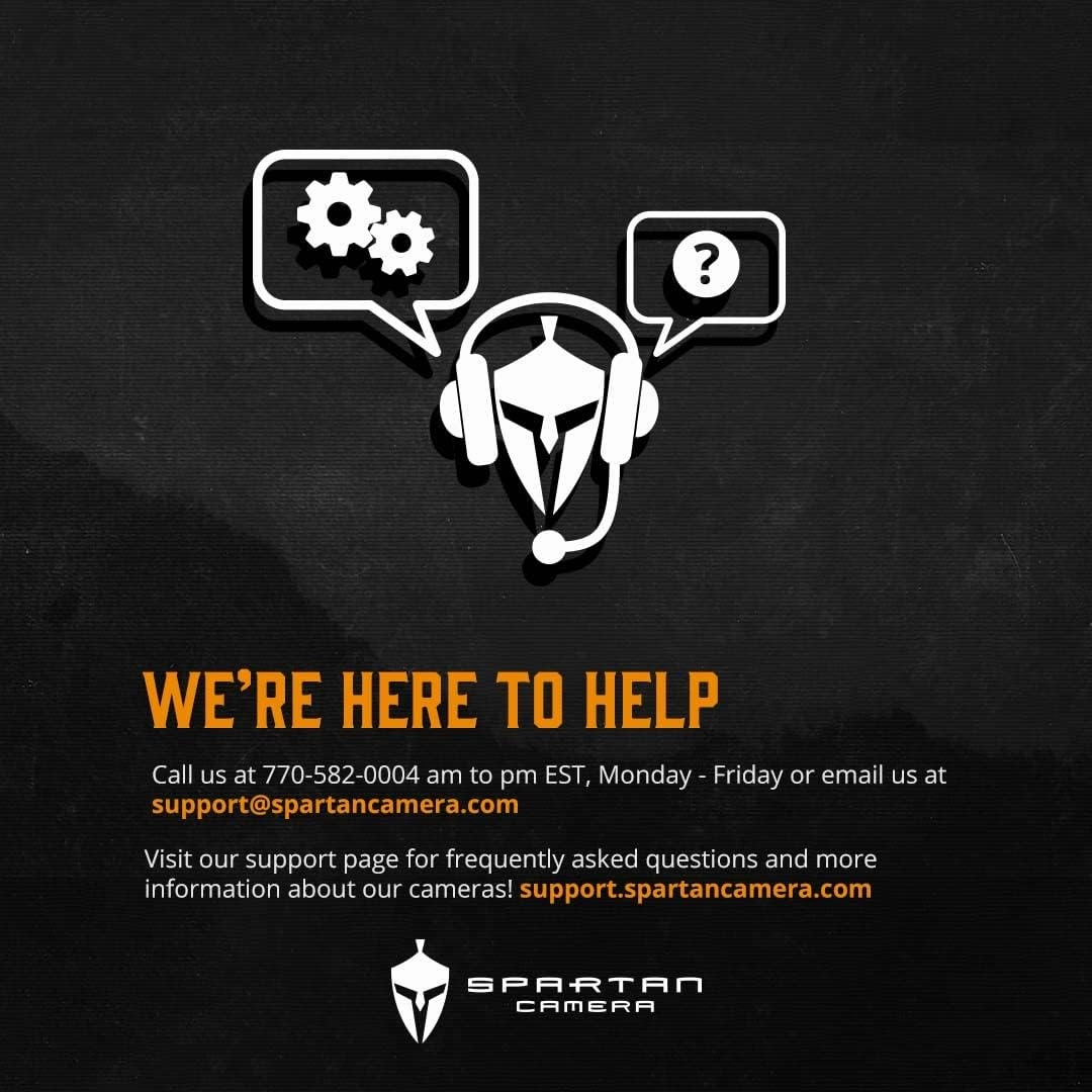 Spartan Camera Gocam 4G LTE Trail Camera, Verizon Certified, Remotely Update Camera Settings, Fully Configurable via App, HD Video, HD Photo, Blackout Flash, Hunting, Security, Surveillance