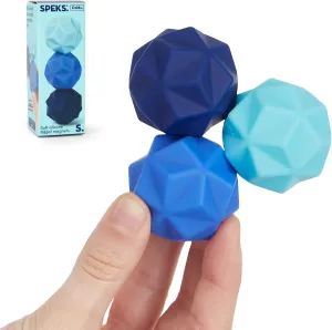 Speks Odds Soft Silicone Fidget Magnets | Silent Stress Relief Toys | Textured Magnetic Balls for Adults & Teens 14  | Blue