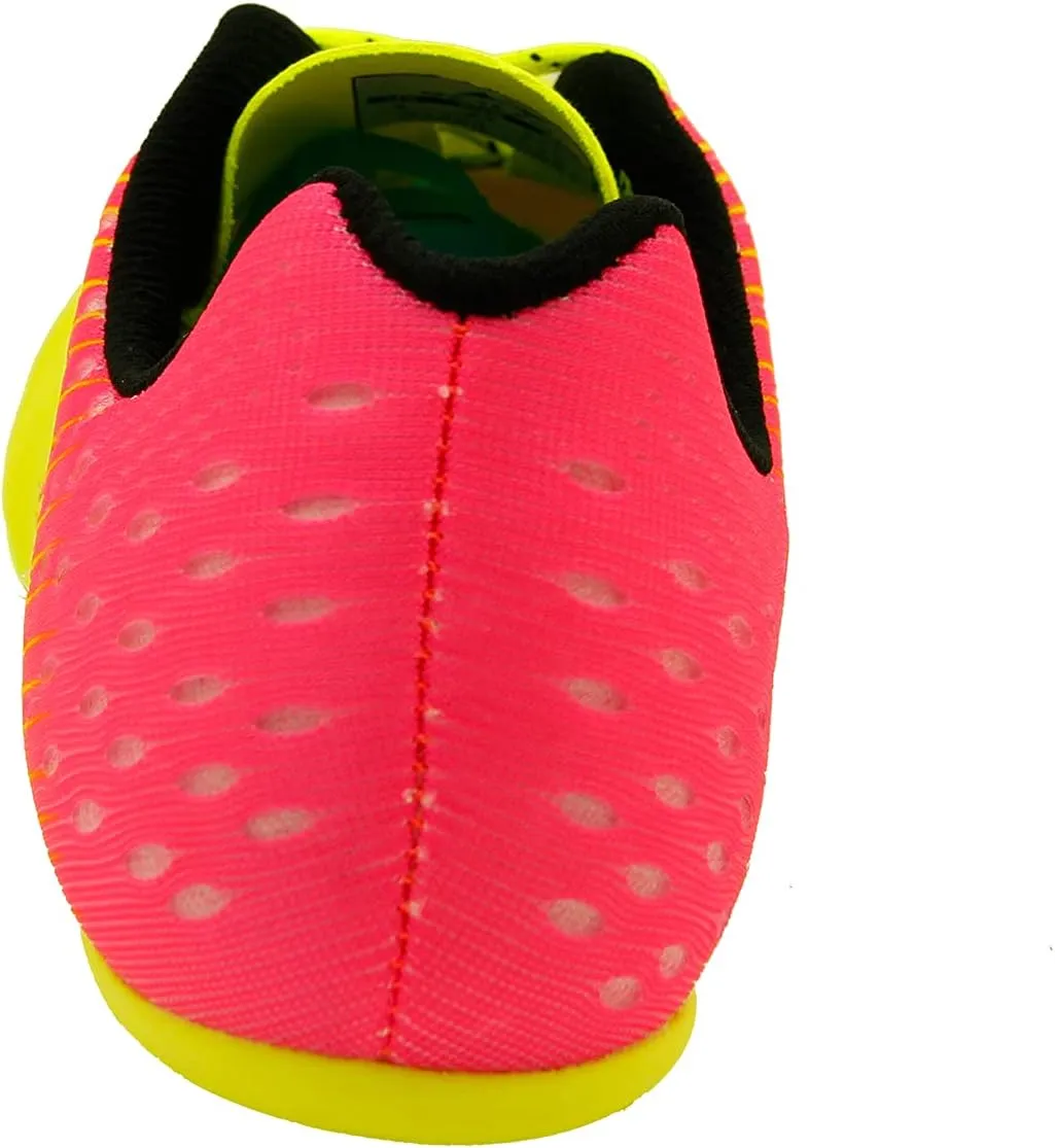 Spike Running Sprint Shoes Track and Field Cleats Mesh Breathable Lightweight Professional Athletic Shoes Neon Yellow & Pink for Boys Girls Womens Mens Youth