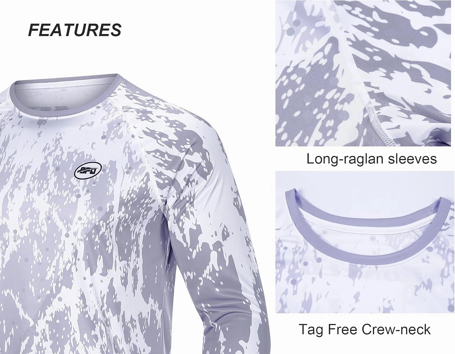 sponeed Men Long Sleeve UPF 50  Shirts Sun Protection