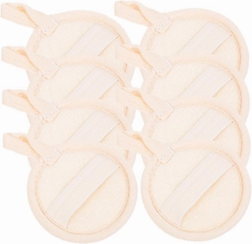 Sponge Pads Set 8 Pcs Facial Exfoliating Scrubbers Soft Body Cleansing Pads for Bath Shower