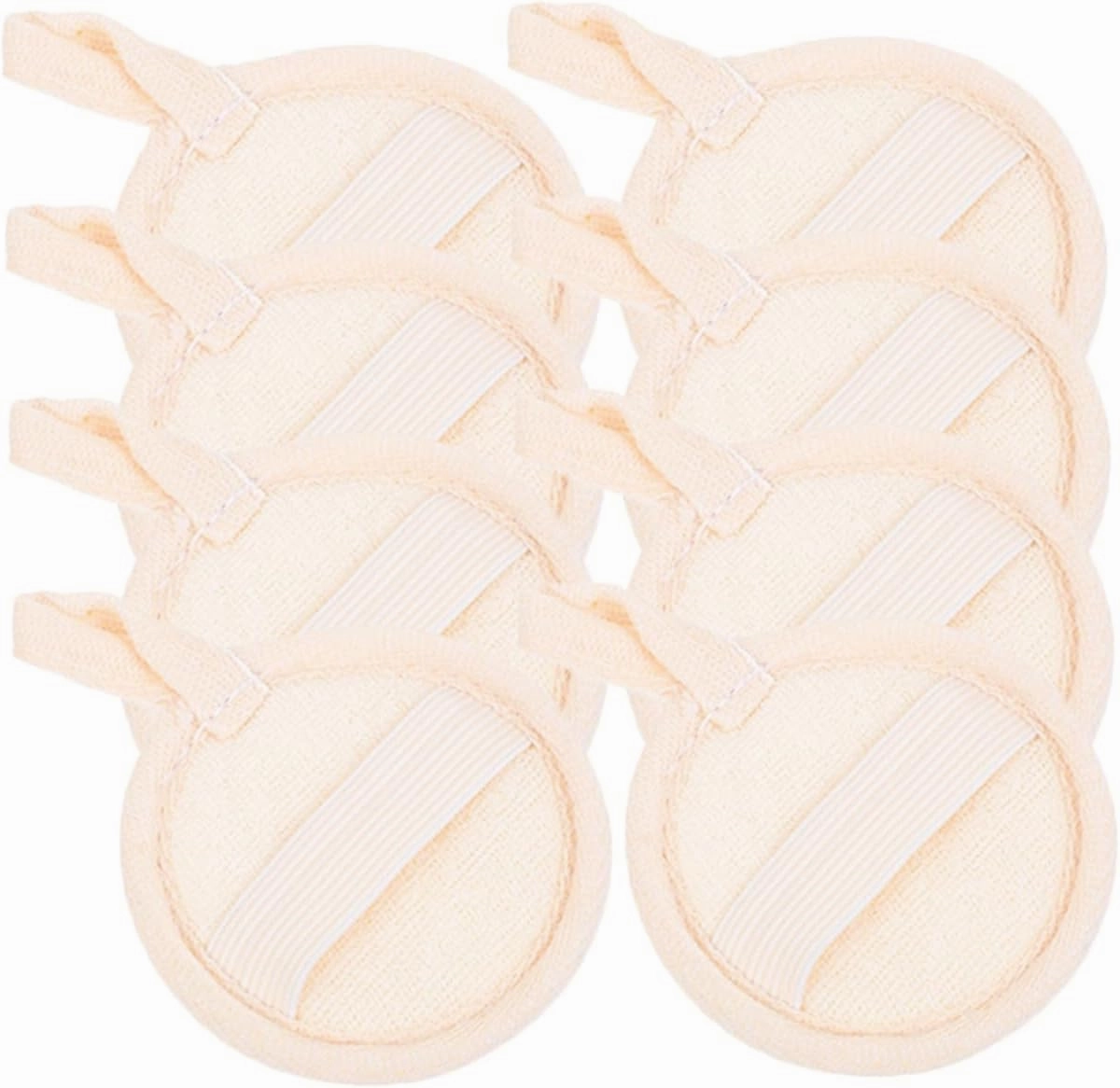 Sponge Pads Set 8 Pcs Facial Exfoliating Scrubbers Soft Body Cleansing Pads for Bath Shower