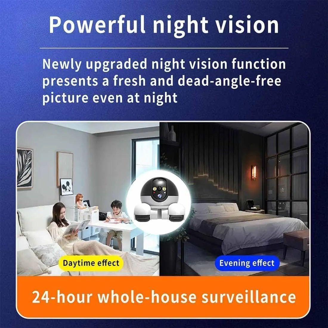 Spymate Robot, Firam Robot, Blinky Bot Camera, 360° Night Vision Design, Pet-Friendly Interactions, 2 Way Talk 1080p WiFi Motion Detection, Abnormal Message Reminder(4G,64GB)