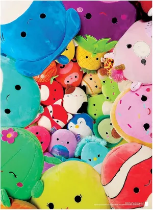 Squishmallows “Share My Squad” 1000 Piece Jigsaw Puzzle | Collectible Puzzle Artwork Featuring Cam The Cat, Puff The Penguin and More | Officially-Licensed Squishmallows Puzzle & Merchandise