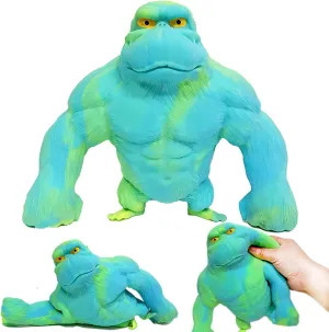 Squishy Monkey Toy,Stretch Rubber Gorilla Toy,Latex Gorilla Soft Styling Stress Relief Stretchy Toys,Squeeze Gorilla Action Figure for Kids Boys Girls Adults Birthday Christmas (Green)