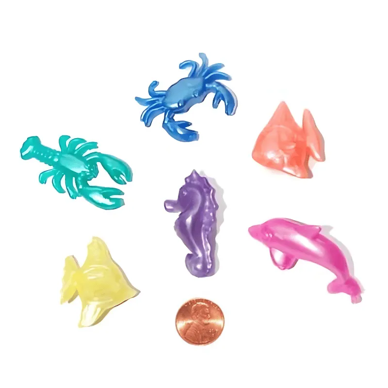 Squishy Sea Creatures (96 total sea creatures in 2 bags) 14¢ each