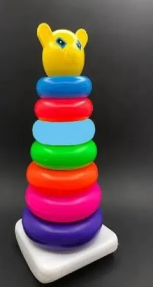 Stacking Colouring Teddy Rings - 7