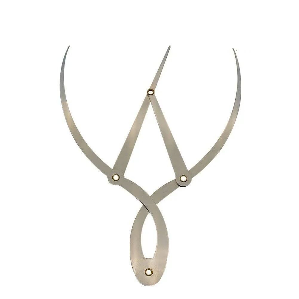 Stainless Steel Eyebrow Ruler Golden Ratio Calipers 1:1.618 Measure Tool
