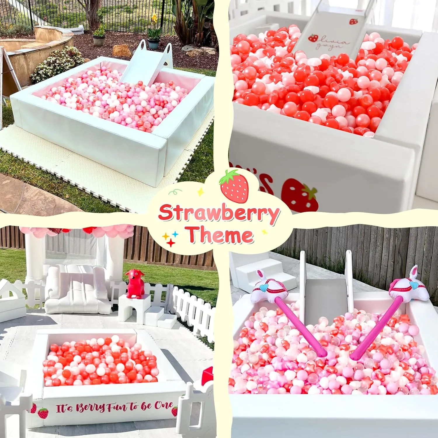 Star Ball Pit Balls for Toddlers- 100 Pcs Crush Proof Plastic Toy Balls for Toddler Ball Pool, Ballpit Play Tent, Baby Pool Water Toys, Christmas Party Decoration, Photo Props