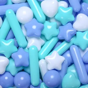 STARBOLO 500pcs Ball Pit Balls for Toddlers - Macaron Ball Pit Balls Crush Proof Plastic Toy Balls for Toddlers Ball Pits, Ball Pit Play Tent, Baby Pool Water Toys,500pcs(Blue,Green,White)