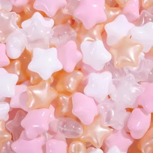 STARBOLO Star Ball Pit Balls for Toddlers -100pcs Stars 2.55-Inch Phthalate Free BPA Free Non-Toxic Crush Proof Play Balls for Play Tent Pool Playhouse Playpen Party Decoration.
