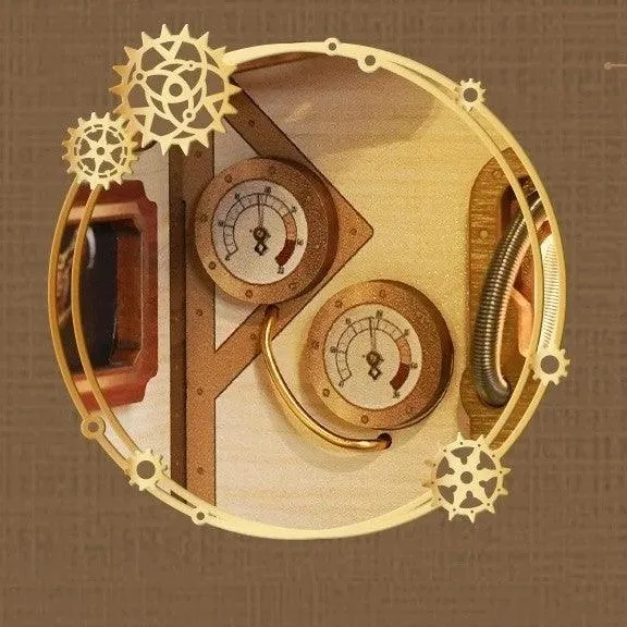 Steampunk Fantasy | Infinite Train Cabin DIY Book Nook Kit | Motion Scene