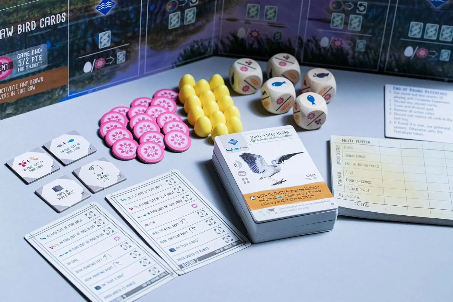 Stonemaier Games: Wingspan Oceania Expansion | Add to Wingspan (Base Game) | includes New Player Mats, Food, and Egg Color | 95 Unique New Birds | Cooperative Mode | 1-5 Players, 70 Mins, Ages 14 
