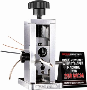 StripMeister Original Drill-Powered Wire Stripper Machine - Manual Wire Stripping Made Easy, Copper, Electric, and Stripping Drill Attachment Tool