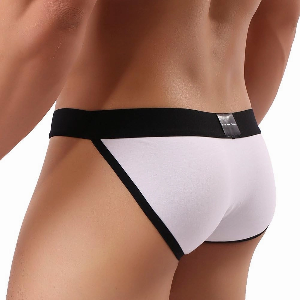 Summer Code Mens Cotton Briefs Sexy Bikini Ultra Soft Breathable Underwear