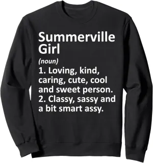 SUMMERVILLE GIRL SC SOUTH CAROLINA Funny City Home Gift Sweatshirt